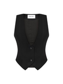 Однобортний жилет із глибоким вирізом