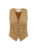 Однобортний жилет Dried Tobacco Collection